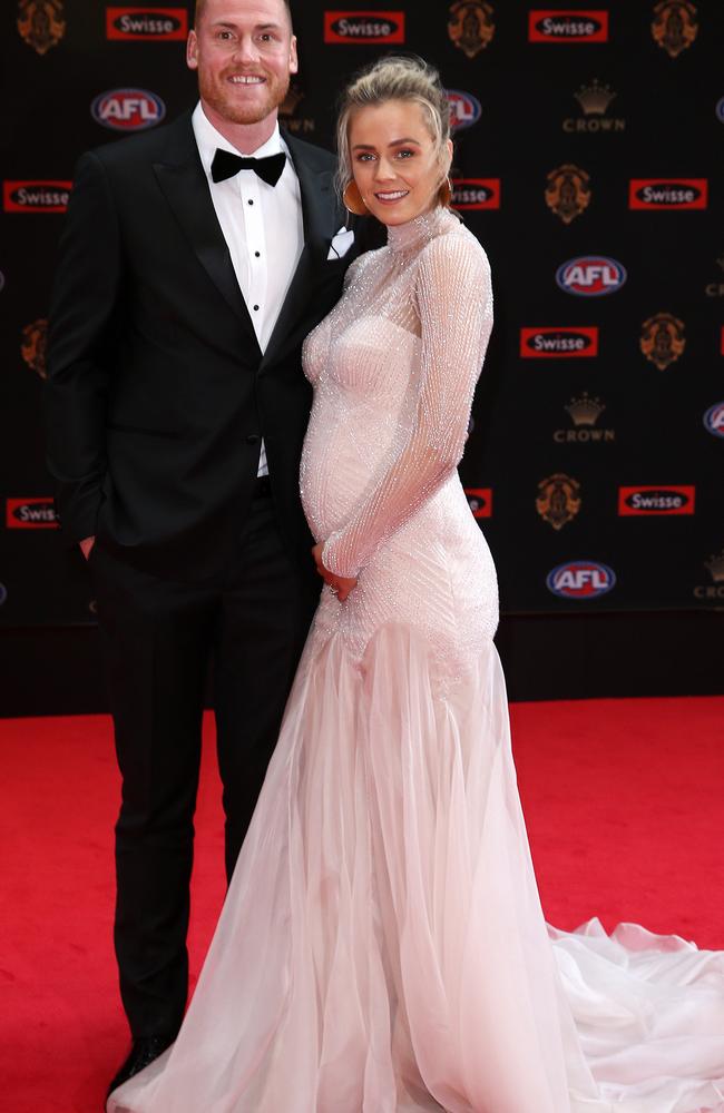 Sarah Roughead and husband Jarryd. Picture: Michael Klein