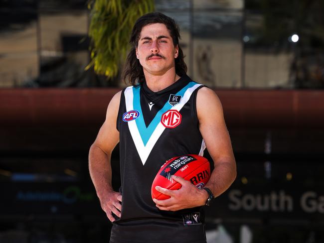 Lachie Jones has slotted straight into Port Adelaide’s backline. Picture: Daniel Kalisz/Getty Images