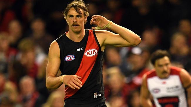 Joe Daniher kicked 1.6 against Melbourne.