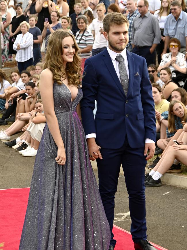 Highfields State Secondary college formal at Highfields Cultural Centre.. Ryan Christensen and Amber Jenner.