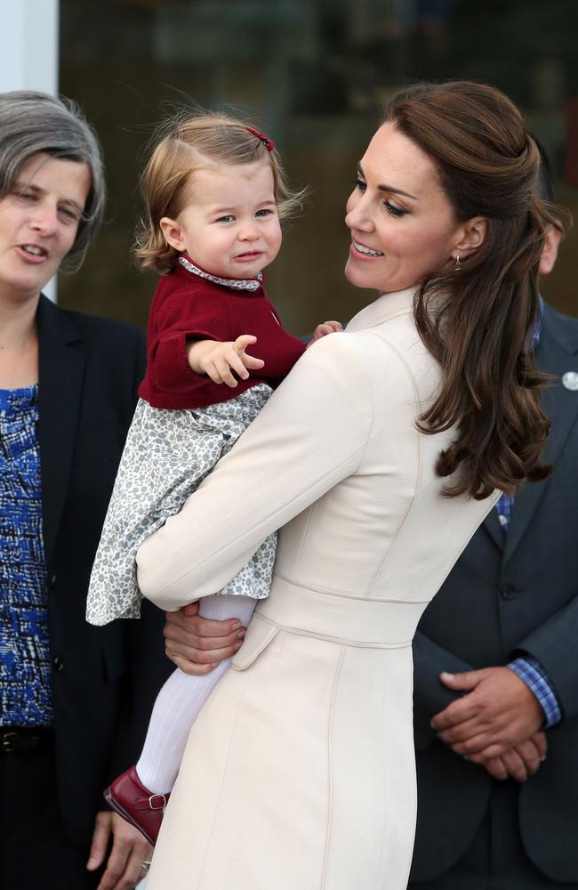 The Princess of Wales with Princess Charlotte in Canada. Picture: Andrew Milligan/WPA Pool/Getty Images