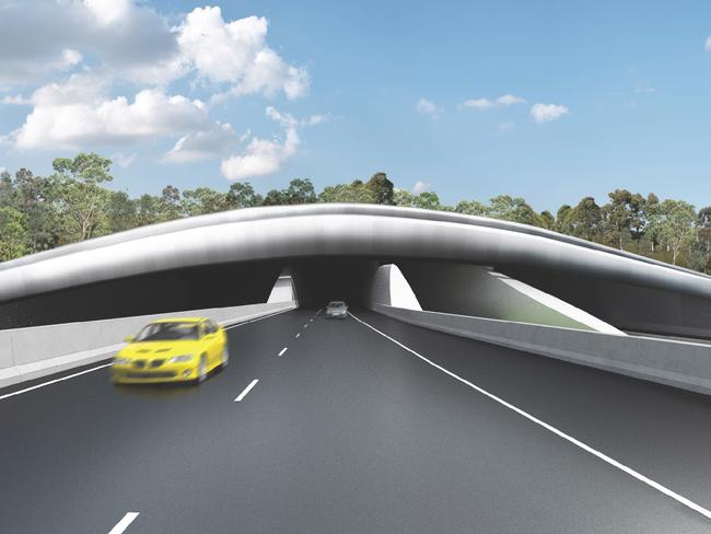 An artist impression of the Western Portal on the East West Link preject.