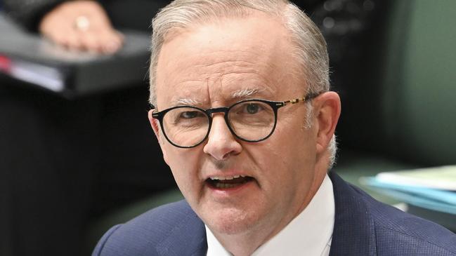 CANBERRA, AUSTRALIA, NewsWire Photos. MARCH 27, 2024: Prime Minister Anthony Albanese during Question Time at Parliament House in Canberra. Picture: NCA NewsWire / Martin Ollman