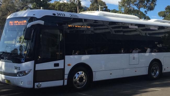 An example of the buses to be used for the Macquarie Park trial. Picture: Keolis Downer