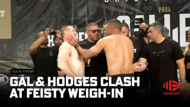 Boxing 2022: Justin Hodges Grabs Paul Gallen’s Throat At Weigh-in ...