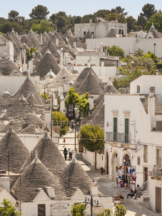 Alberobello in the province of Bari, Puglia. Picture: Getty Images