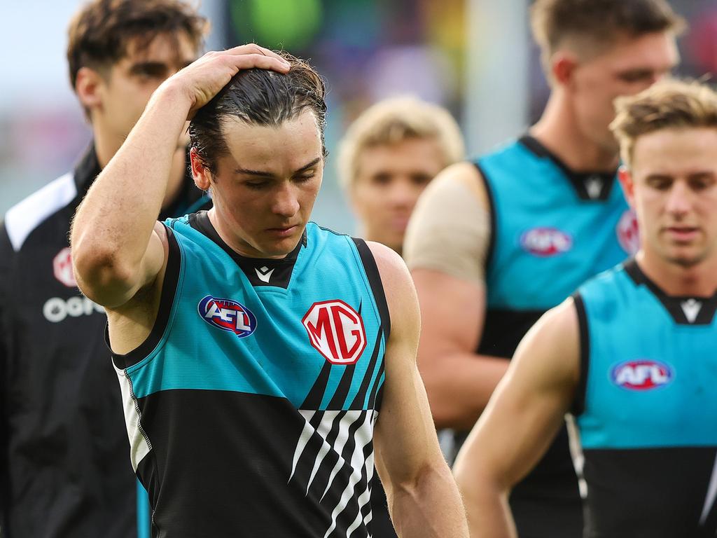 Connor Rozee is still optimistic about Port’s chances. Picture: Getty Images