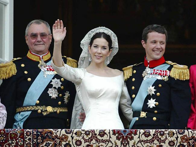 Crown Princess Mary and Crown Prince Frederik of Denmark leave the  University Hospital with their newborn daughter in Copenhagen, Denmark,  Monday April 23, 2007. Denmark's newborn princess slept soundly during her  first