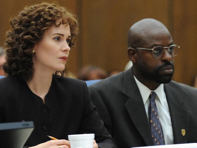 Sarah Paulson as Marcia Clark and Sterling K Brown as Christopher Darden both scored Emmy noms.  Picture:  Supplied