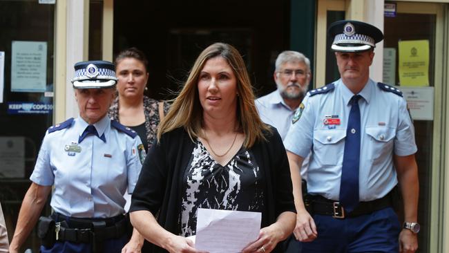 Sandra Warburton outside Penrith Police Station. Picture Cameron Richardson