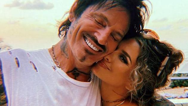 Tommy Lee and wife Brittany Furlan. Picture: Instagram