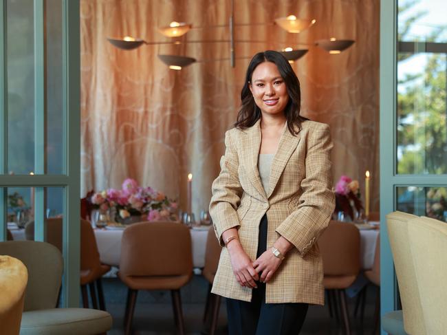 Top Sydney fashion identity, The Daily Edited go-founder Alyce Tran, in Coogee, today. She is announcing her departure from the brand. Picture: Justin Lloyd