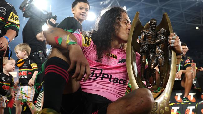 Luai savours the moment. Picture: Cameron Spencer/Getty Images