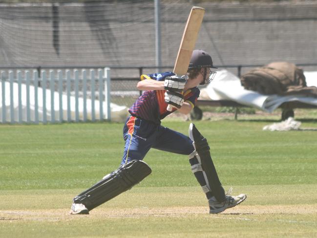 Aidan Boulton launches towards the ball. Picture: Sean Teuma