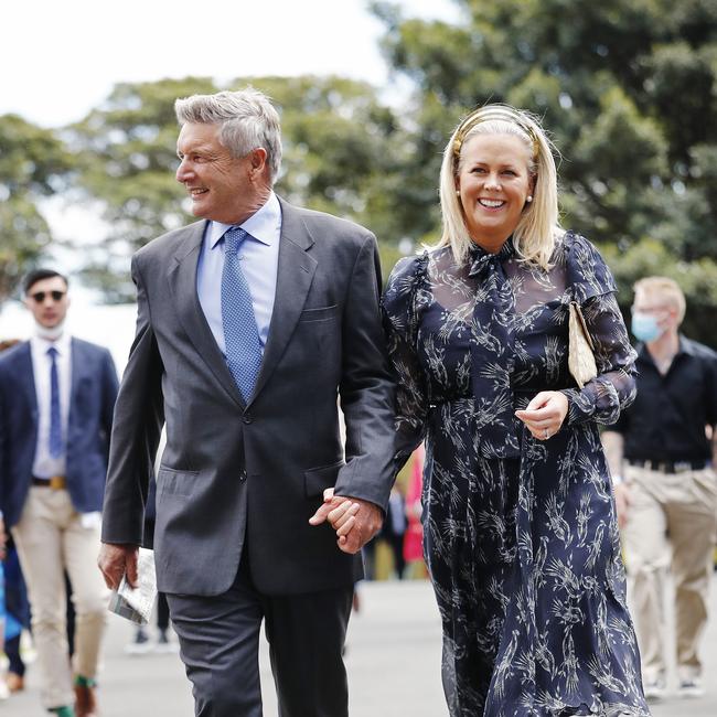 Samantha Armytage with partner Richard Lavender. Picture: Sam Ruttyn