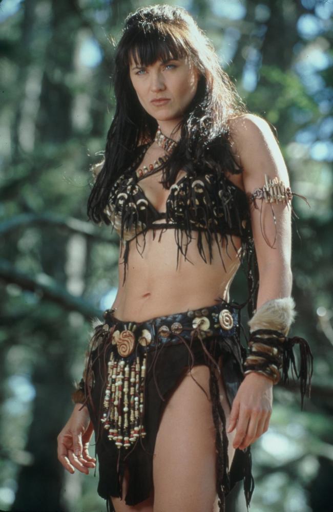 Lucy Lawless as Xena.