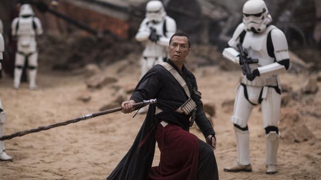 Chirrut Imwe (played by Donnie Yen) is the nearest thing to a Jedi in Rogue One.