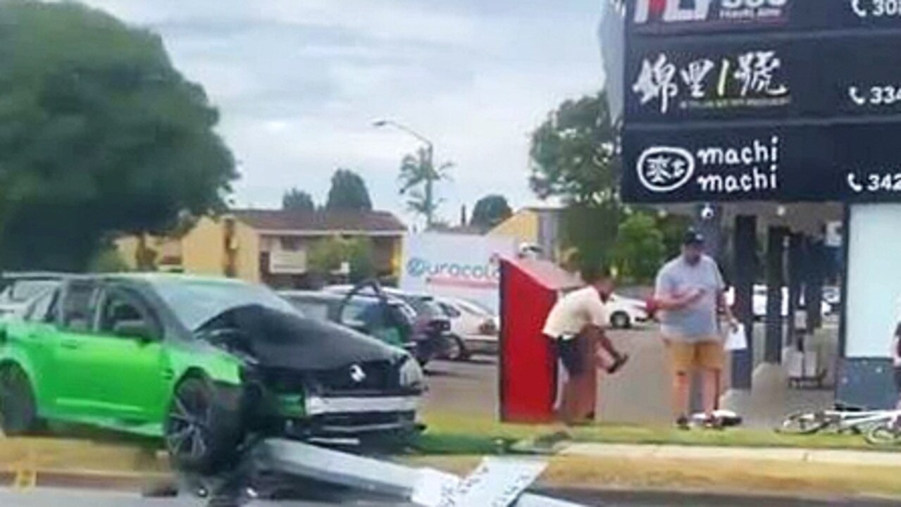 Horror scenes directly after a boy on his bicycle was struck by a car in Macgregor.