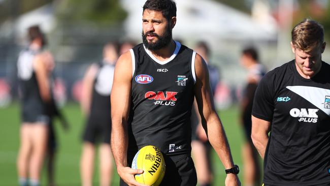 Paddy Ryder at Port Adelaide training. Picture: Tait Schmaal