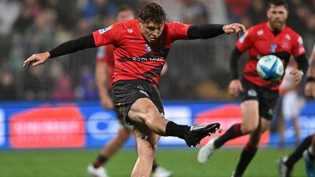 James O'Connor playing for the Crusaders. (Photo by Kai Schwoerer/Getty Images)