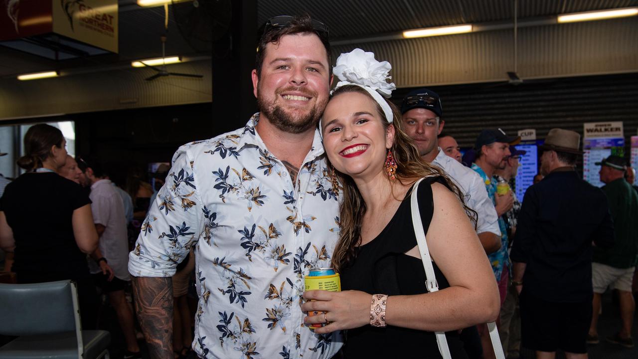 Nathan Gibbins and Libby Abdoo at the 2024 Darwin Cup. Picture: Pema Tamang Pakhrin