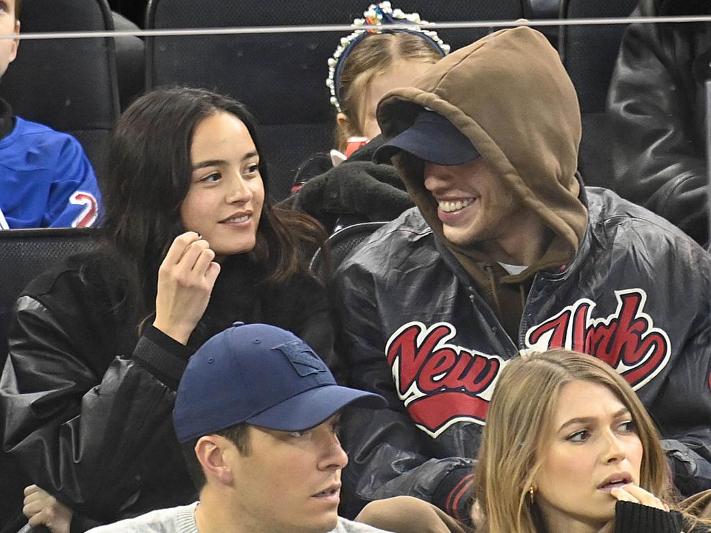 Chase Sui Wonders and Pete Davidson were seen at a hockey match on December 15, 2022. Picture: Lauren Menowitiz/Shutterstock/Media Mode