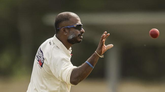 MPCA Provincial cricket: Baxter v Sorrento. Ravi Palleguruge bowling for  Sorrento. Picture Valeriu Campan