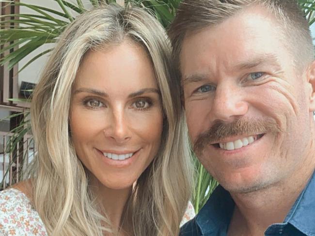 Candice Warner admitted she slid into her now husband Steve's DMs to get his attention. Picture: Instagram