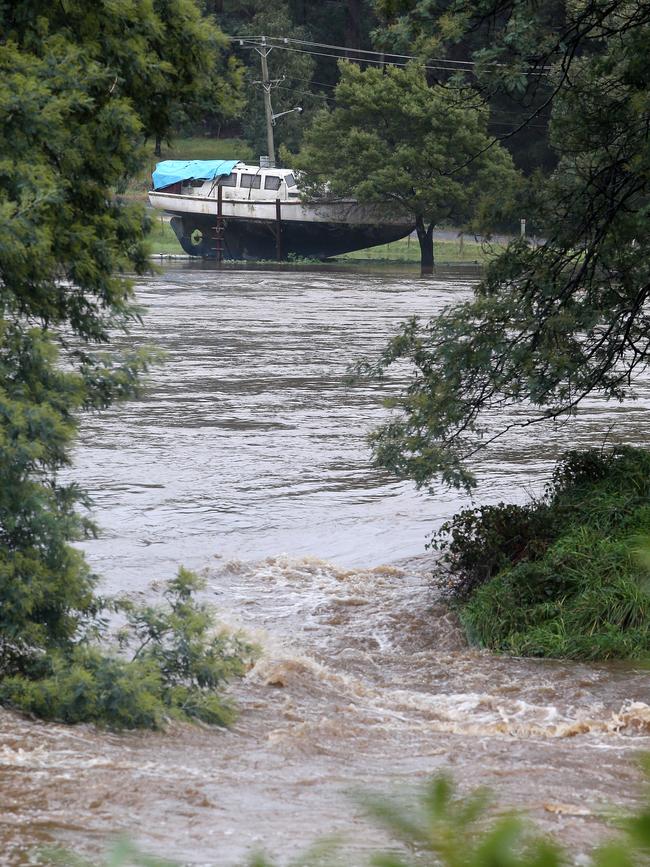 Flooding at Forth. Picture: CHRIS KIDD