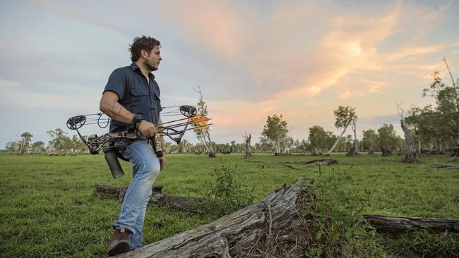 James Viles hunting wild boar.