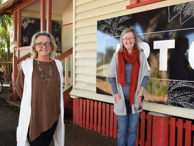 keppel Coast Arts Committee members Cath Stubenrauch and Leanne Smith.