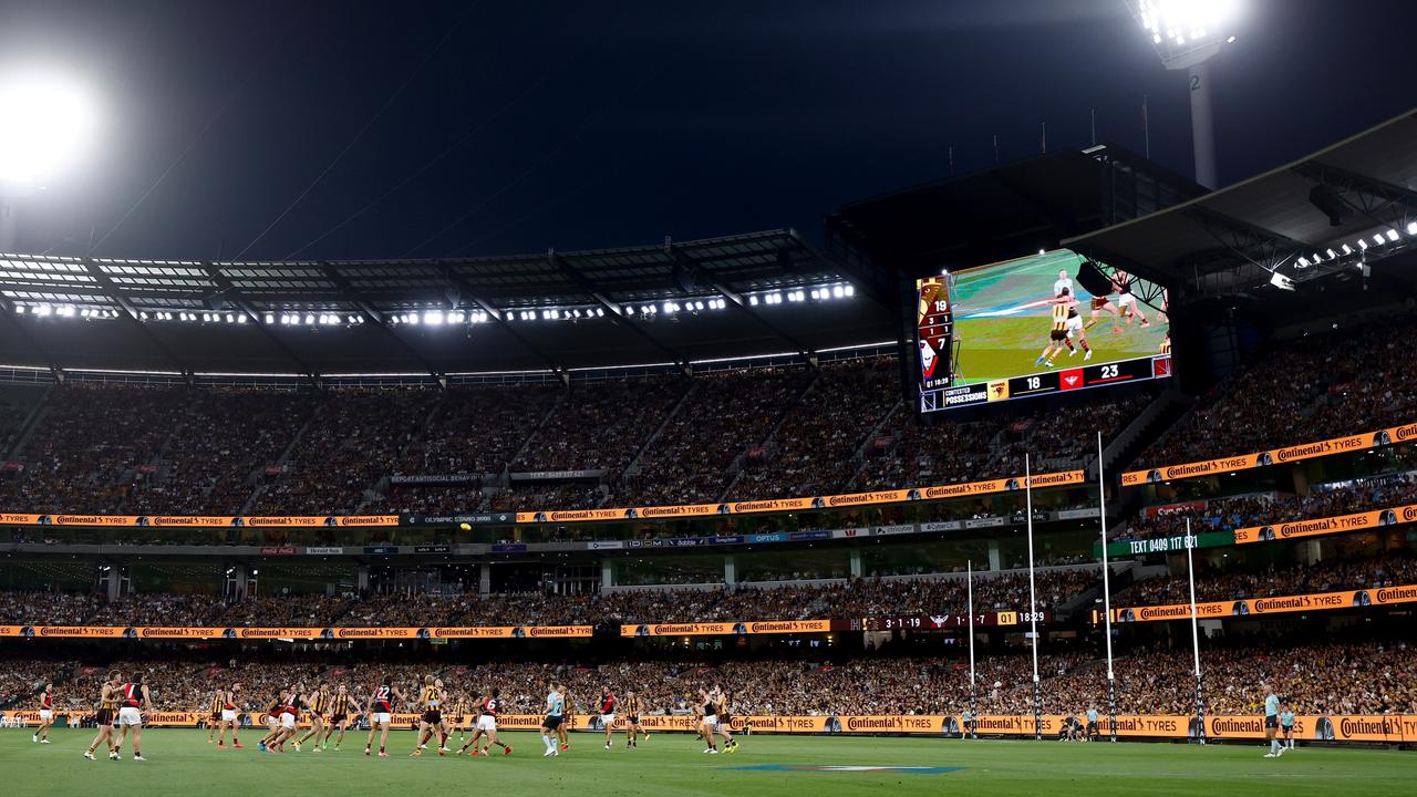 The MCG was packed for Essendon v Hawthorn. Picture: Michael Willson/AFL Photos via Getty Images