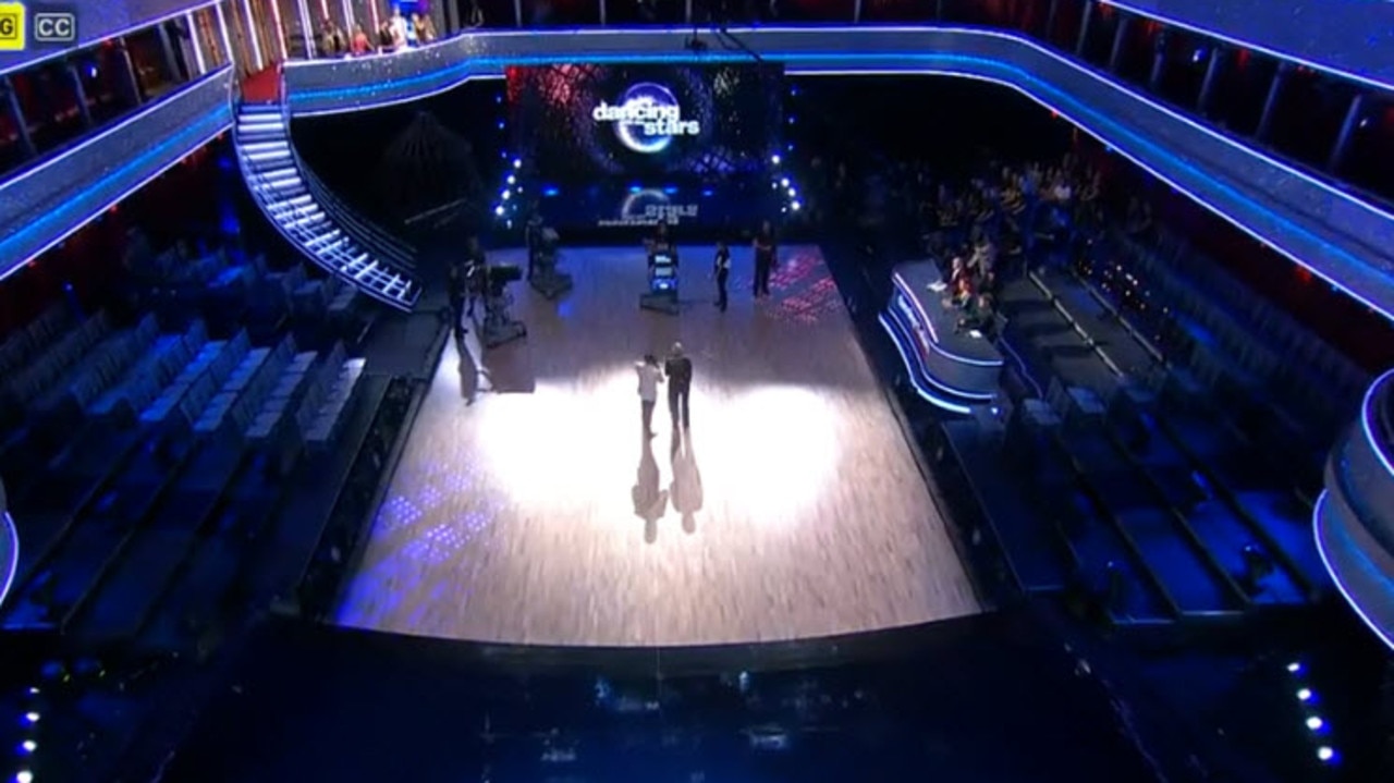 The empty Dancing with the Stars studio.