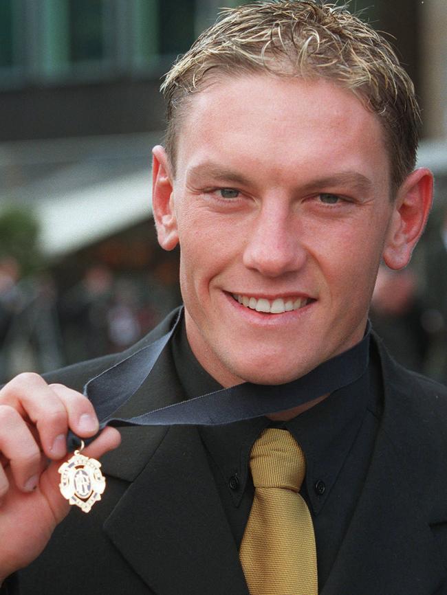 Shane Woewodin with his Brownlow Medal.