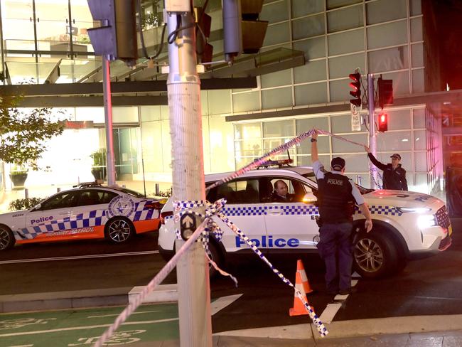 SYDNEY, AUSTRALIA.NewsWire Photos. April 14, 2024.Police at the scene on Sunday after several people died, and many others were injured, including a nine-month-old baby, after being stabbed in an attack at SydneyÃs Westfield Bondi Junction on Saturday. A sole man began running around the busy, six-levelled shopping centre armed with a knife and stabbing people across multiple floors around 3.30pm. The man was shot dead by a  police officer who confronted the assailant.Picture: NCA NewsWire / Jeremy Piper