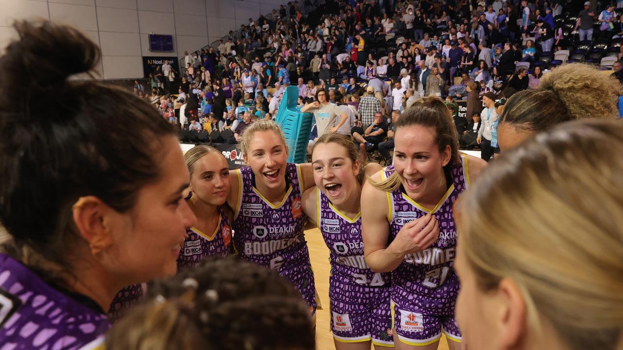 The Flyers started the game strong, but the Boomers produced a stunning second-quarter domination that left Southside shell-shocked. Picture: Getty Images