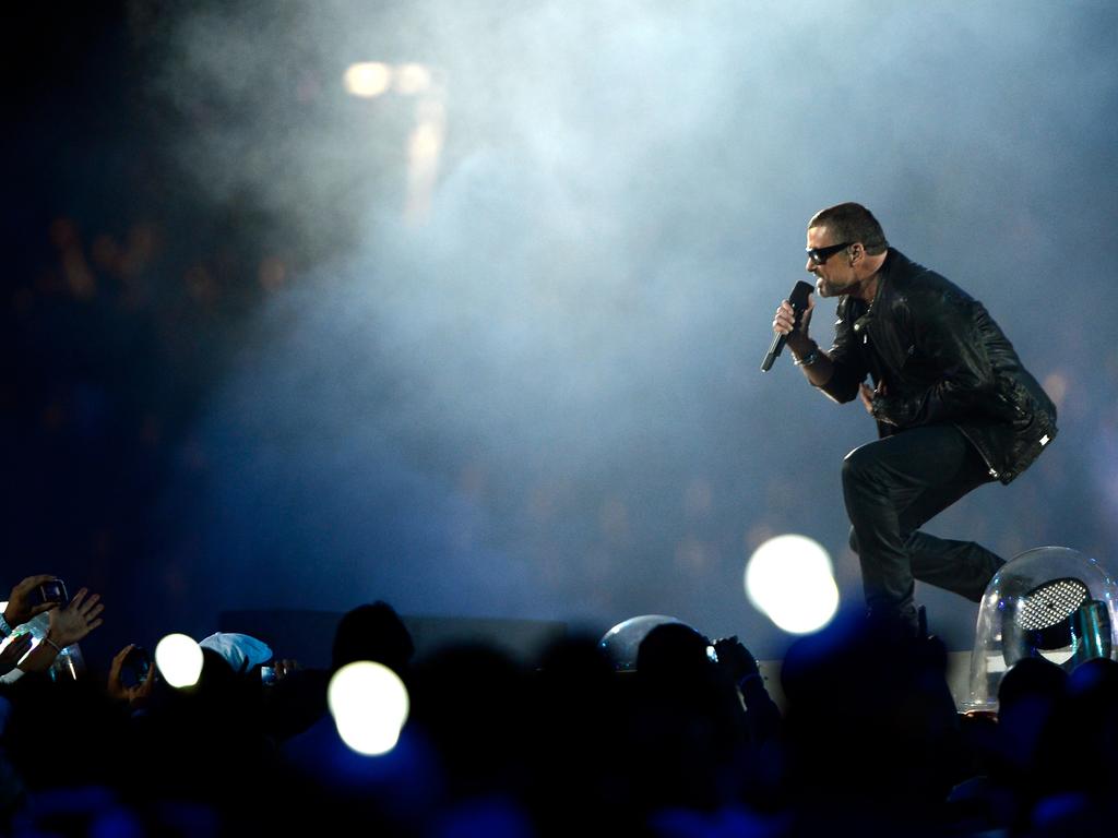 August 12, 2012. George Michael performs during the Closing Ceremony on Day 16 of the London 2012 Olympic Games at Olympic Stadium. Picture: Pascal Le Segretain/Getty Images