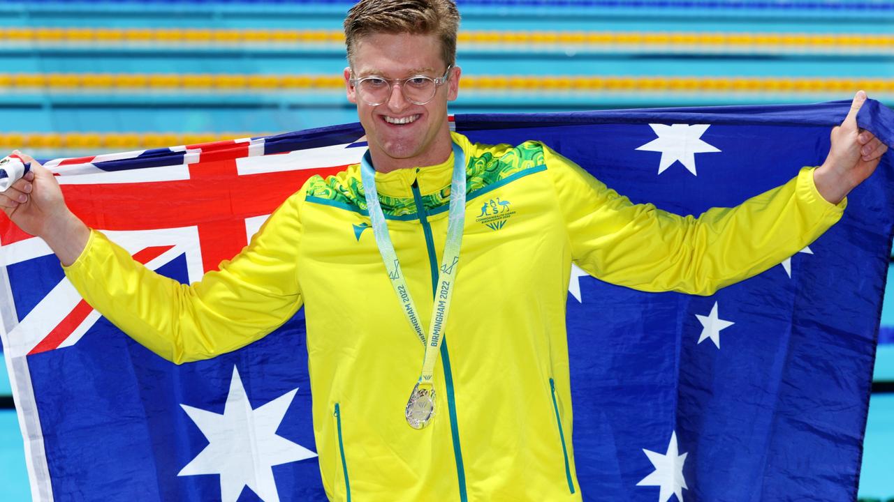 Sam Williamson after winning silver. Picture: Clive Brunskill/Getty Images