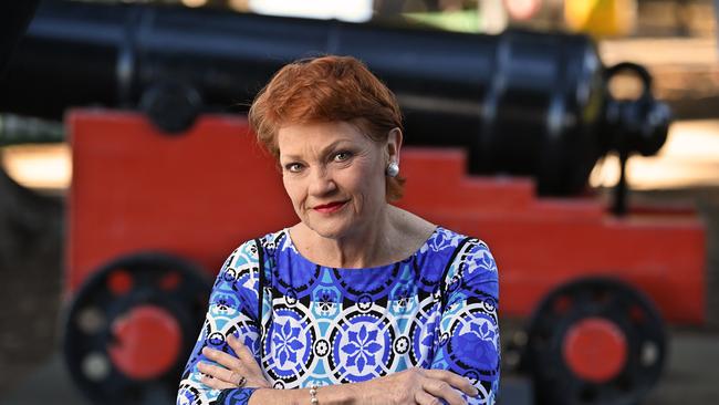 Senator Pauline Hanson has previously attended ‘freedom’ protests in location such as the Gold Coast. Photo Lyndon Mechielsen/The Australian