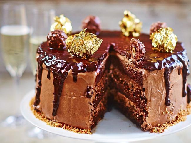 Jamie Oliver’s Ferrero Rocher cake. It’s criminal. Picture: Supplied