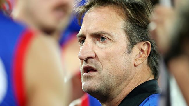 Western Bulldogs coach Luke Beveridge is wary of too many Thursday night games. Picture: Sarah Reed/AFL Photos via Getty Images)