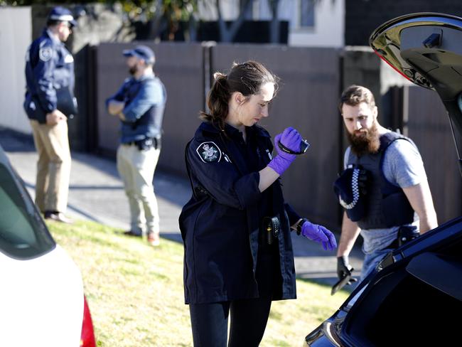 John Ibrahim's Vaucluse home is raided by the Australian Federal Police earlier this week.