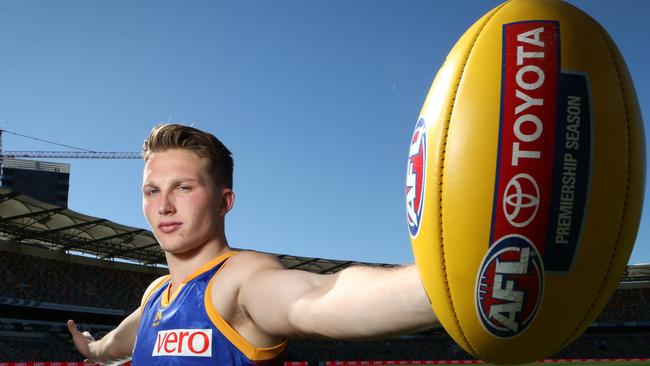 Brisbane Lions player Alex Witherden has impressed in his debut season. Picture: Darren England.