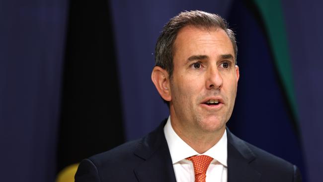 Treasurer Jim Chalmers says ‘the changes announced will help bank customers get a better deal, including through more choice, lower prices and better services’. Picture: NewsWire / Damian Shaw