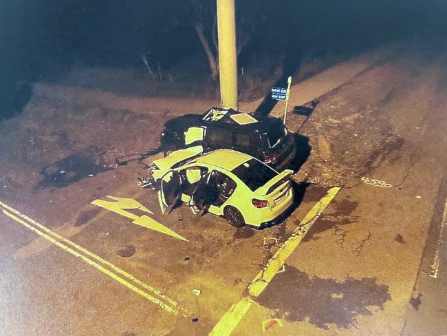 Image from the crash scene in Lake Munmorah. Picture: Supplied