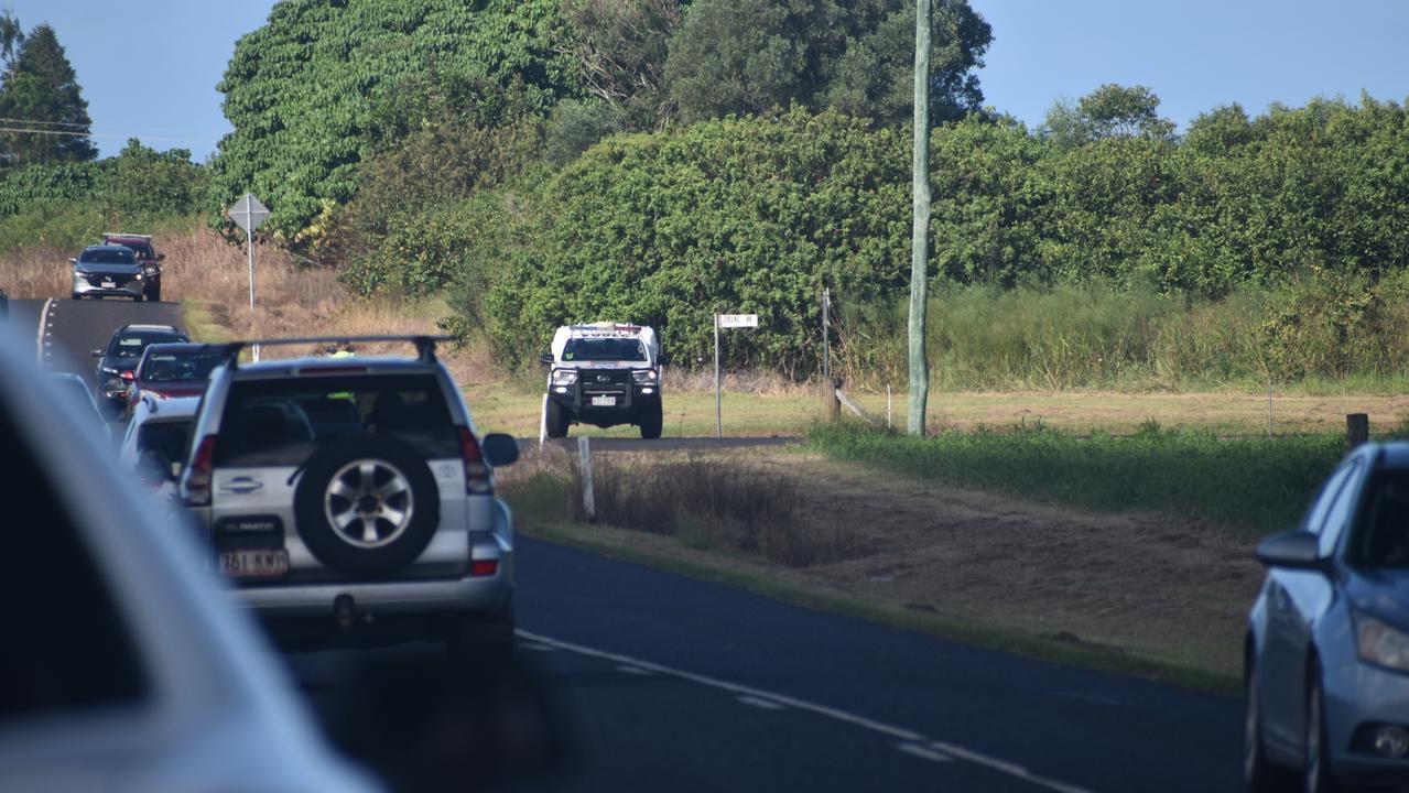 Traffic around the exclusion zone.