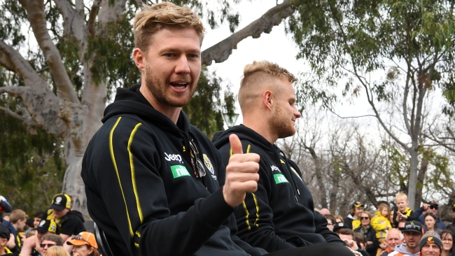 Nathan Broad didn’t know Richmond had made the Grand Final. Picture: AAP Images 