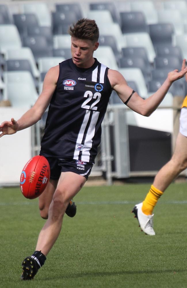 Geelong Falcon star Sam Walsh is tipped to be taken by Carlton at pick one.