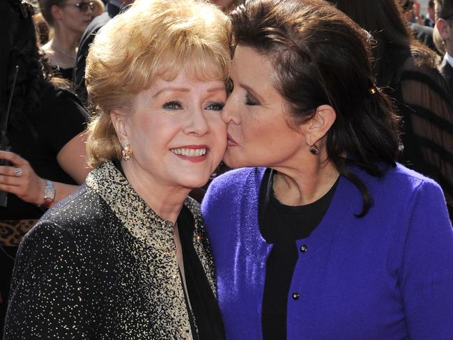 Debbie Reynolds and Carrie Fisher had a tumultuous relationship. Picture: AP