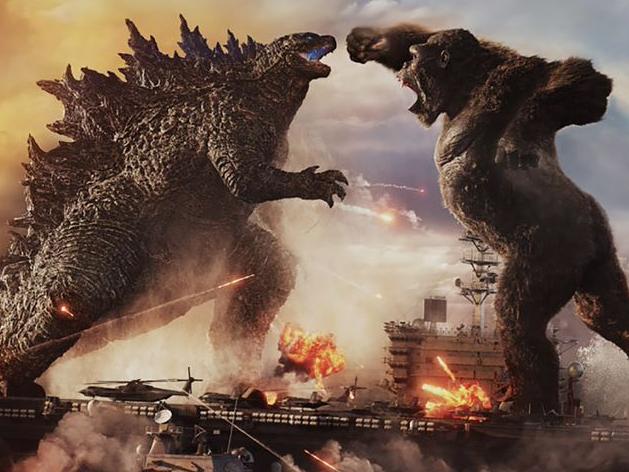 GODZILLA battles KONG in Warner Bros. Pictures’ and Legendary Pictures’ action adventure “GOZILLA VS. KONG,” a Warner Bros. Pictures and Legendary Pictures release. Photo Supplied - Courtesy of Warner Bros. Pictures and Legendary Pictures